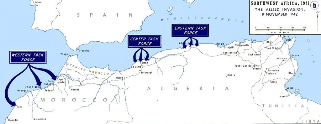 Operation Torch Map
